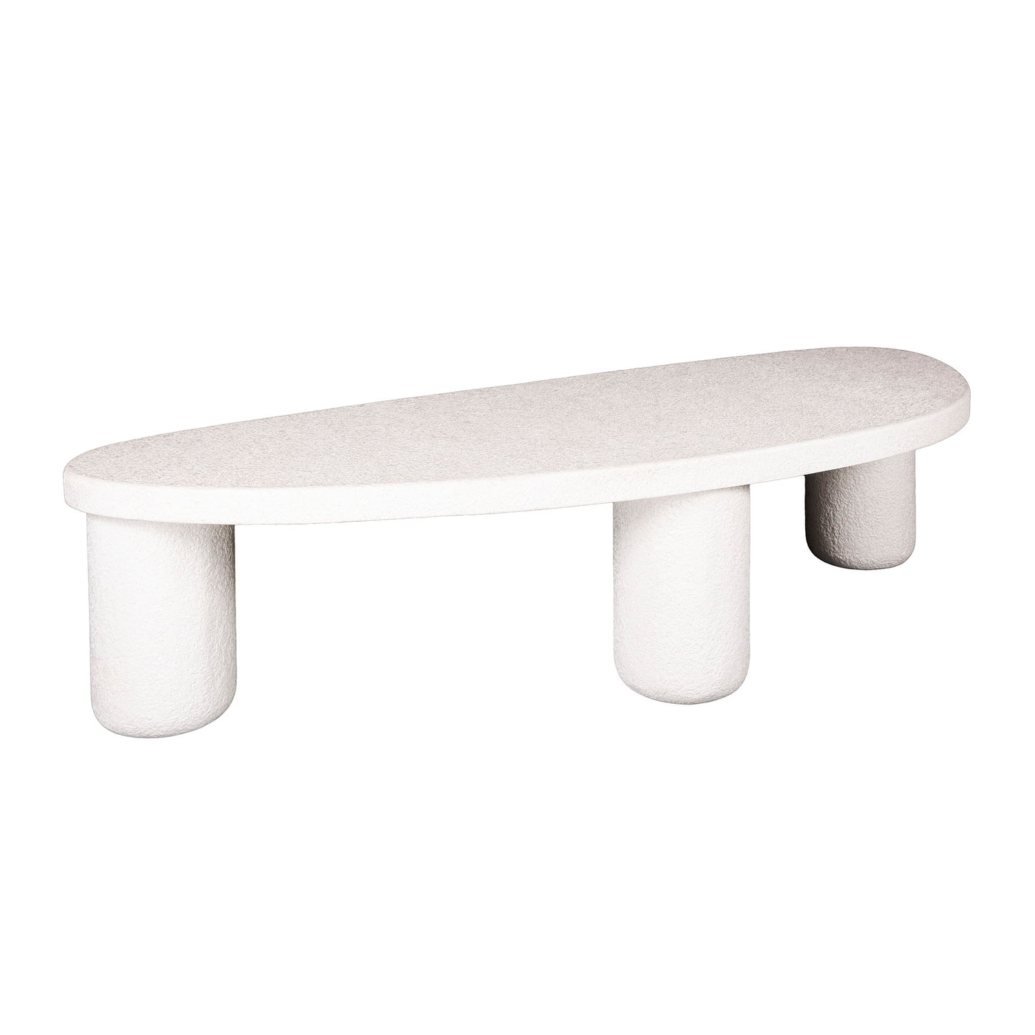Salontafel met Kiezel Driehoek XL - 157x61x38 cm - Marmer - Composiet