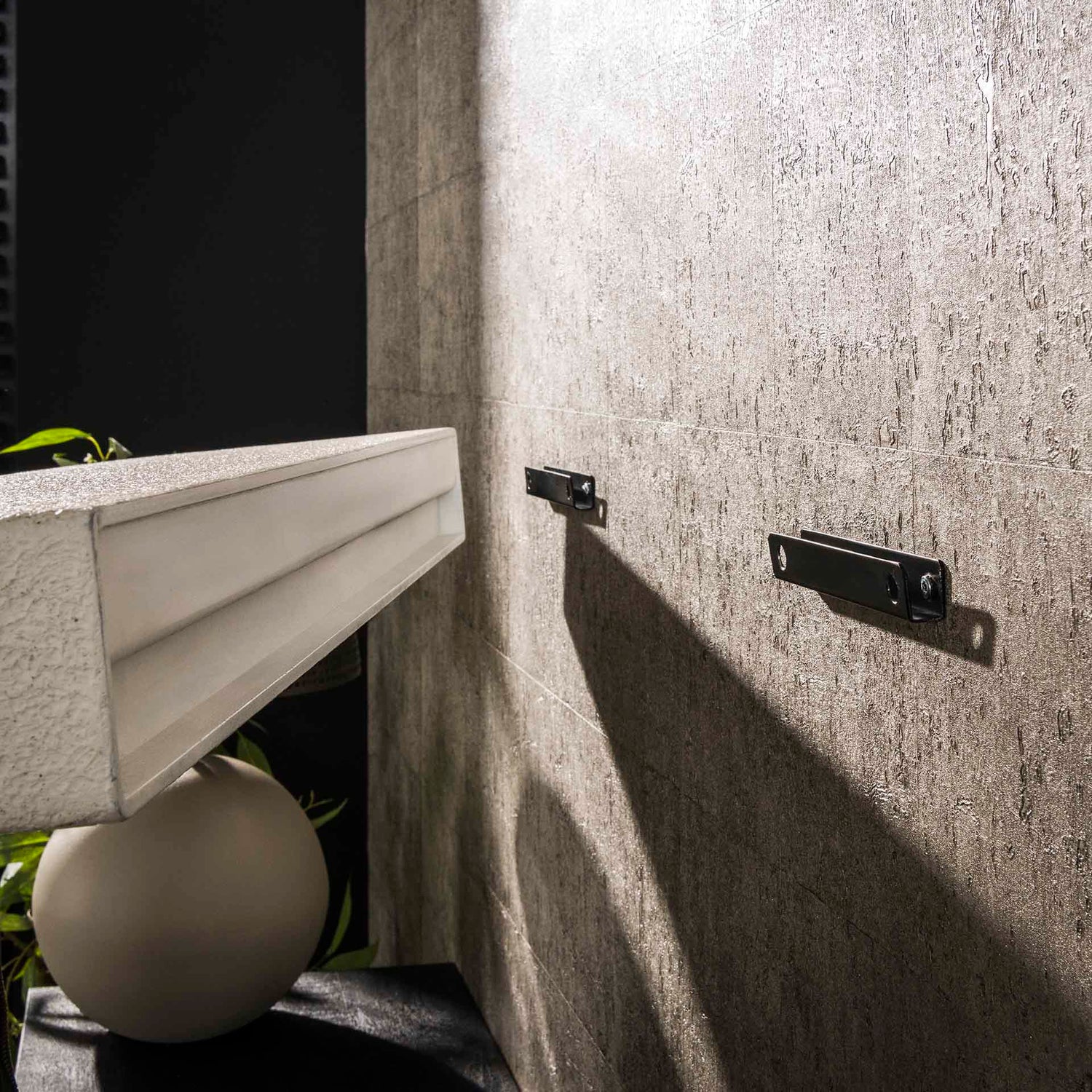 Wandplank Stone - 200x29x8 cm - Marmer Composiet