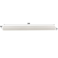 Wandplank Stone - 200x29x8 cm - Marmer Composiet