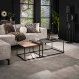 Salontafel Slate Mix Set - 90x60x40 cm