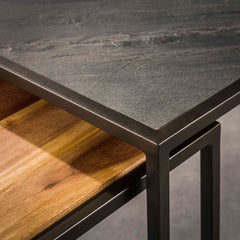 Salontafel Slate Mix Set - 90x60x40 cm