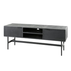 TV-meubel 2D Marina - 140x40x56 cm - Zwart - Mango