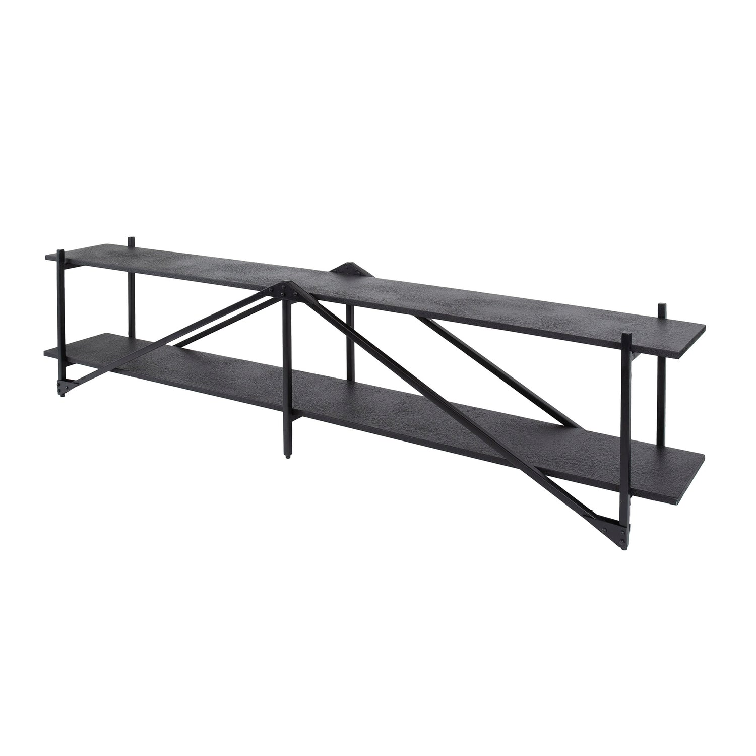 TV-meubel 220cm XL Piega - 220x35x51 cm - Grijs