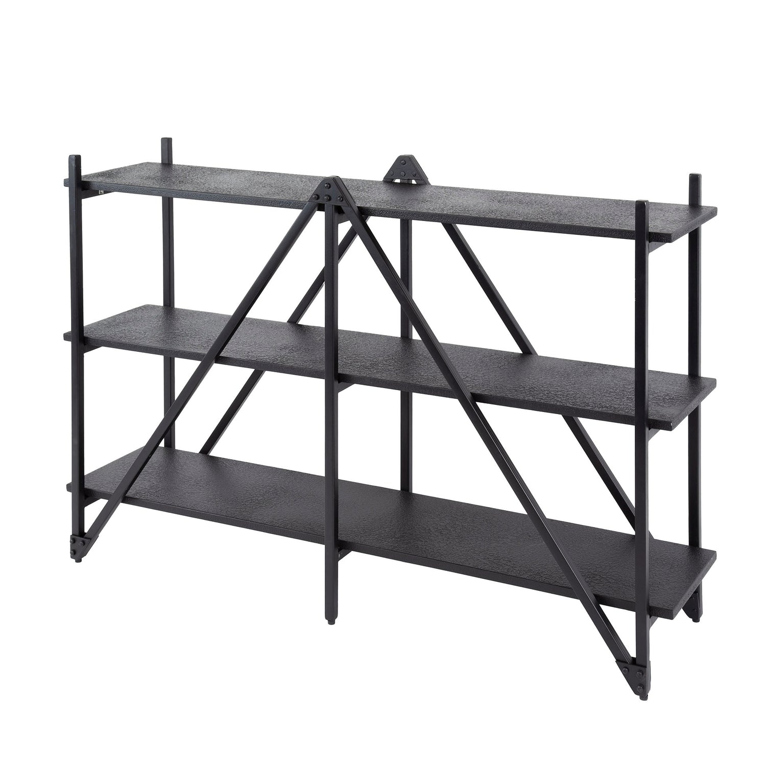 Wandrek 3-laags Piega - 130x35x85 cm - Grijs