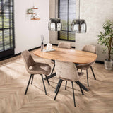 Eettafel Arhus Solid - 150x90x77 cm - Naturel - Acacia