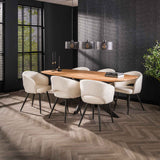 Eettafel Arhus Solid - 215x105x77 cm - Naturel - Acacia