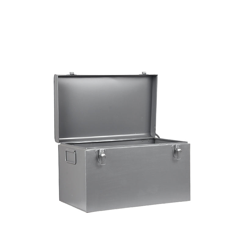 LABEL51 Vintage Storage Box - Antique Grey - Metal - S