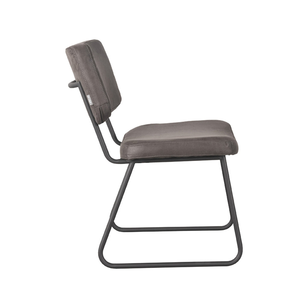 LABEL51 Eetkamerstoel Noah - Antraciet - Microfiber