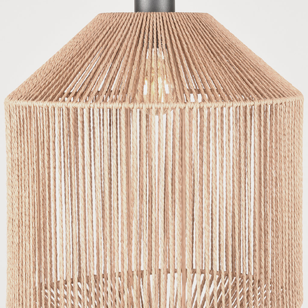 LABEL51 Hanglamp Ibiza - Natuurlijk - Jute - 1-Lichts Cilinder
