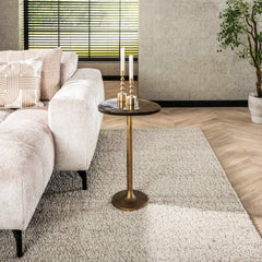 Bijzettafel Eclipse L - 38x33x60 cm - Antiek Goud