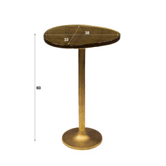 Bijzettafel Eclipse L - 38x33x60 cm - Antiek Goud