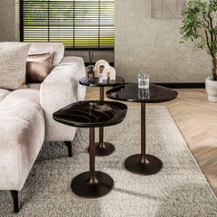 Bijzettafel Eclipse S - 53x42x50 cm - Antiek Koper