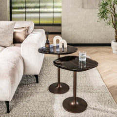 Bijzettafel Eclipse S - 53x42x50 cm - Antiek Koper