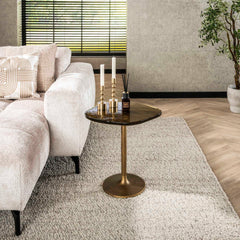 Bijzettafel Eclipse S - 53x42x50 cm - Antiek Goud