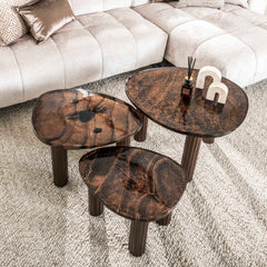 Salontafel Eclipse M - 62x45x40 cm - Antiek Koper