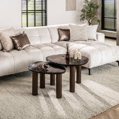 Salontafel Eclipse M - 62x45x40 cm - Antiek Koper