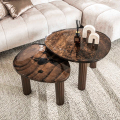 Salontafel Eclipse M - 62x45x40 cm - Antiek Koper