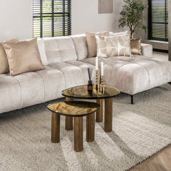 Salontafel Eclipse M - 62x45x40 cm - Antiek Goud