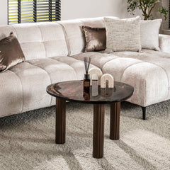 Salontafel Eclipse L - 70x59x45 cm - Antiek Koper
