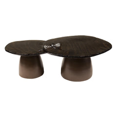 Salontafel Eclipse - Set van 2 - 80x70x40 cm - Antiek Koper