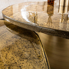 Salontafel Eclipse - Set van 2 - 80x70x40 cm - Antiek Goud