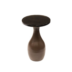 Bijzettafel Eclipse Druppel S - 30x30x45 cm - Antiek Koper