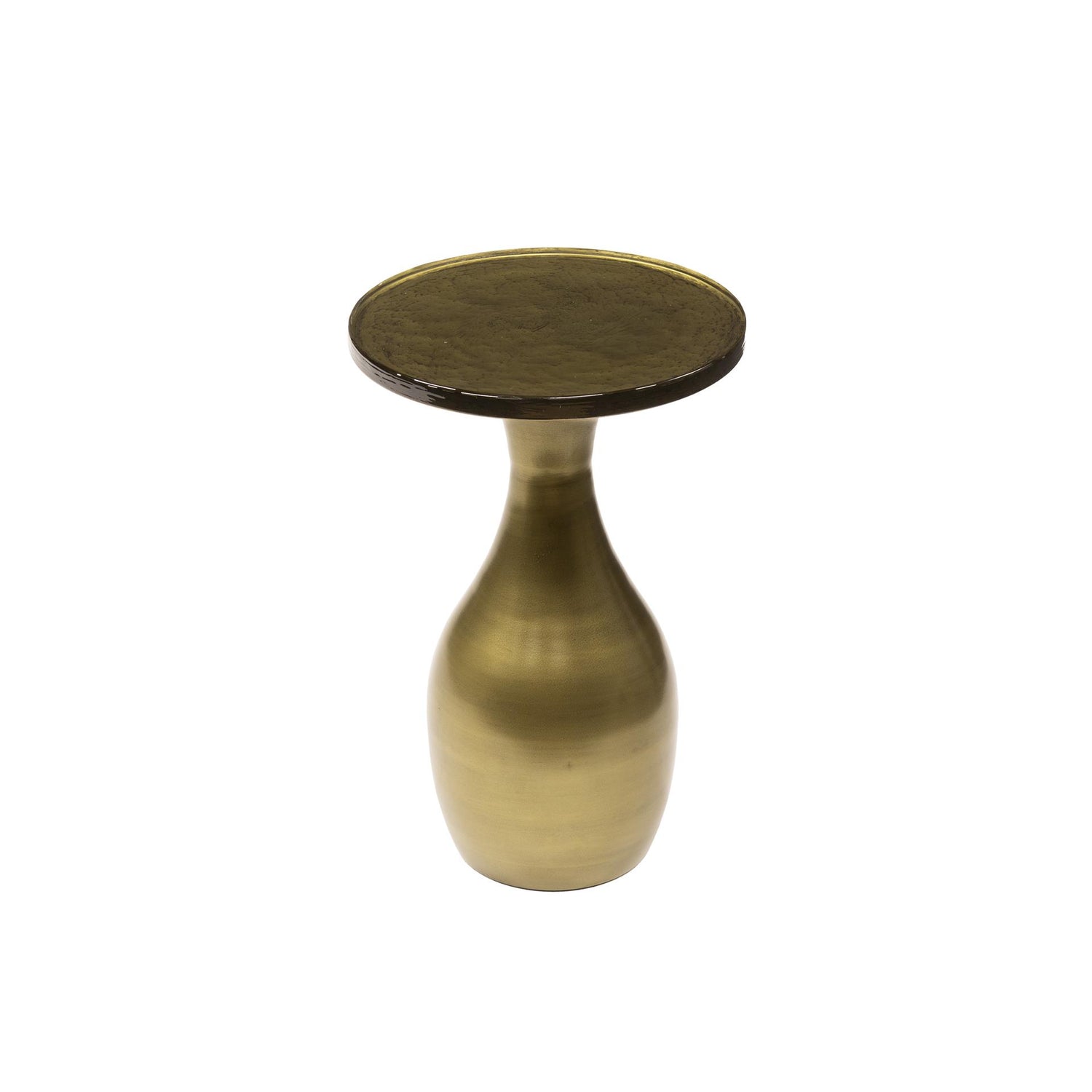 Bijzettafel Eclipse Druppel S - 30x30x45 cm - Antiek Goud