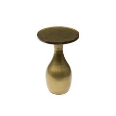 Bijzettafel Eclipse Druppel S - 30x30x45 cm - Antiek Goud