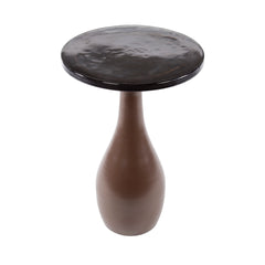 Bijzettafel Eclipse Druppel M - 40x40x60 cm - Antiek Koper