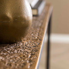 Haltafel Iron Metallic - 75x25x75 cm - Brons Antiek