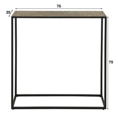 Haltafel Iron Metallic - 75x25x75 cm - Brons Antiek