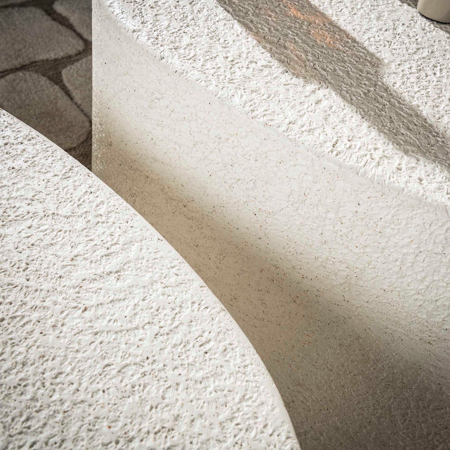 Salontafel Driehoekig Stone - Set van 2 - 60x81x30 cm - Marmer Composiet