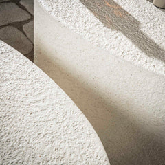 Salontafel Driehoekig Stone - Set van 2 - 60x81x30 cm - Marmer Composiet