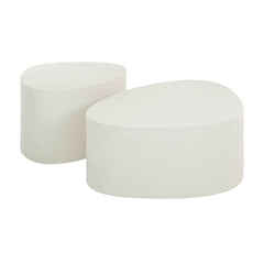 Salontafel Driehoekig Stone - Set van 2 - 60x81x30 cm - Marmer Composiet