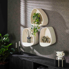 Wandschap Stone Druppel - 34x21x46 cm - Marmer - Composiet