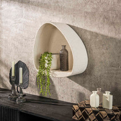 Wandschap Stone Driehoek - 42x21x44 cm - Marmer - Composiet