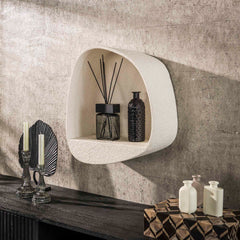 Wandschap Stone Breed - 44x21x49 cm - Marmer Composiet
