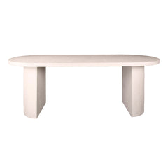 Eettafel Arch Stone - 215x90x77 cm - Marmer Composiet