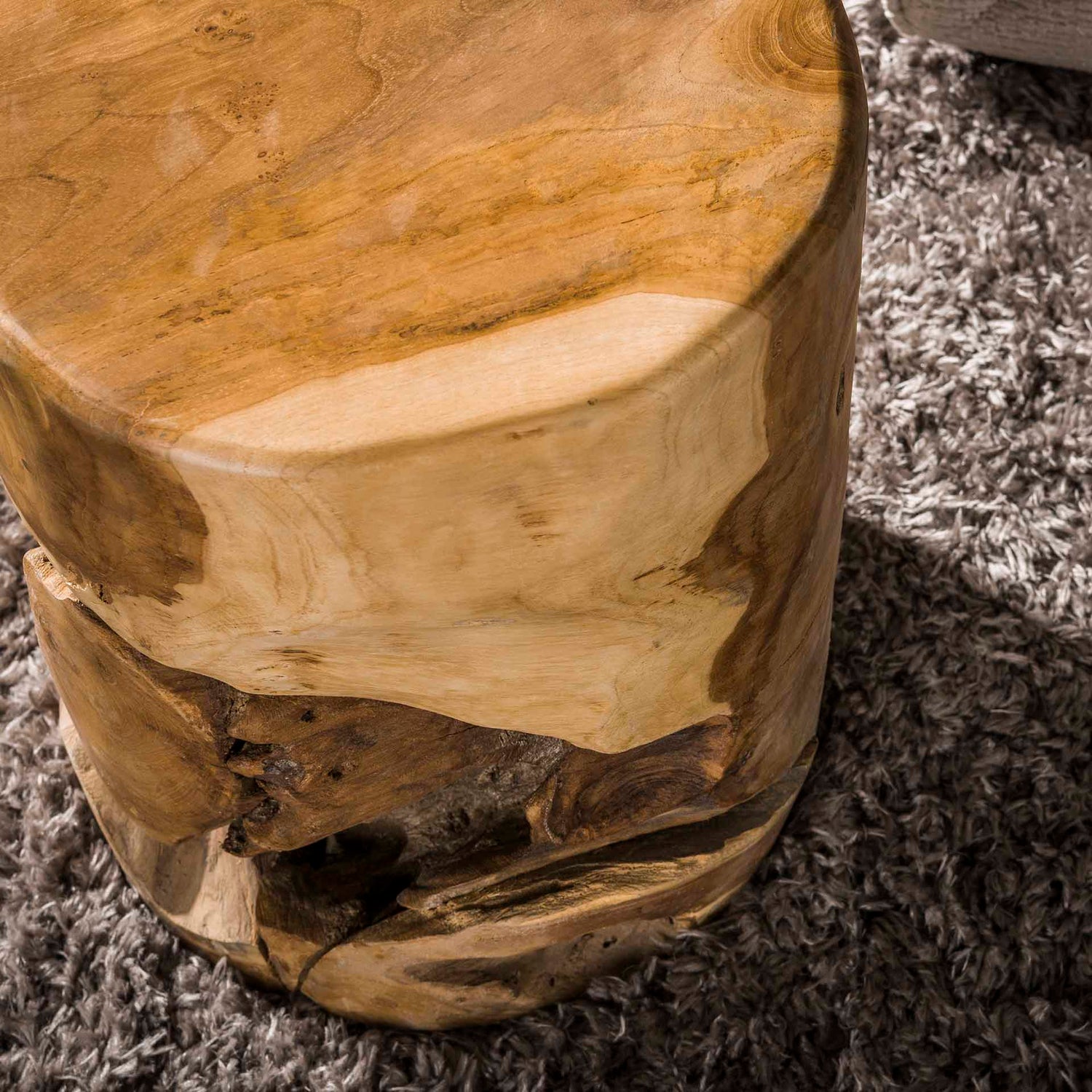 Bijzettafel Naturel Line - 30x30x40 cm - Teakhout