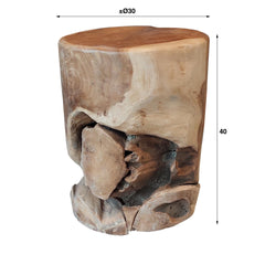 Bijzettafel Naturel Line - 30x30x40 cm - Teakhout