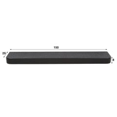 Wandplank 150cm Metallic - 150x29x8 cm - Grijs