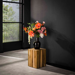 Bloemenzuil Bole 45 cm - 35x35x45 cm - Teakhout