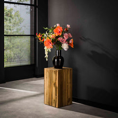 Bloemenzuil Bole - 35x35x65 cm - Teakhout