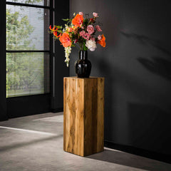 Bloemenzuil Bole - 35x35x85 cm - Teakhout