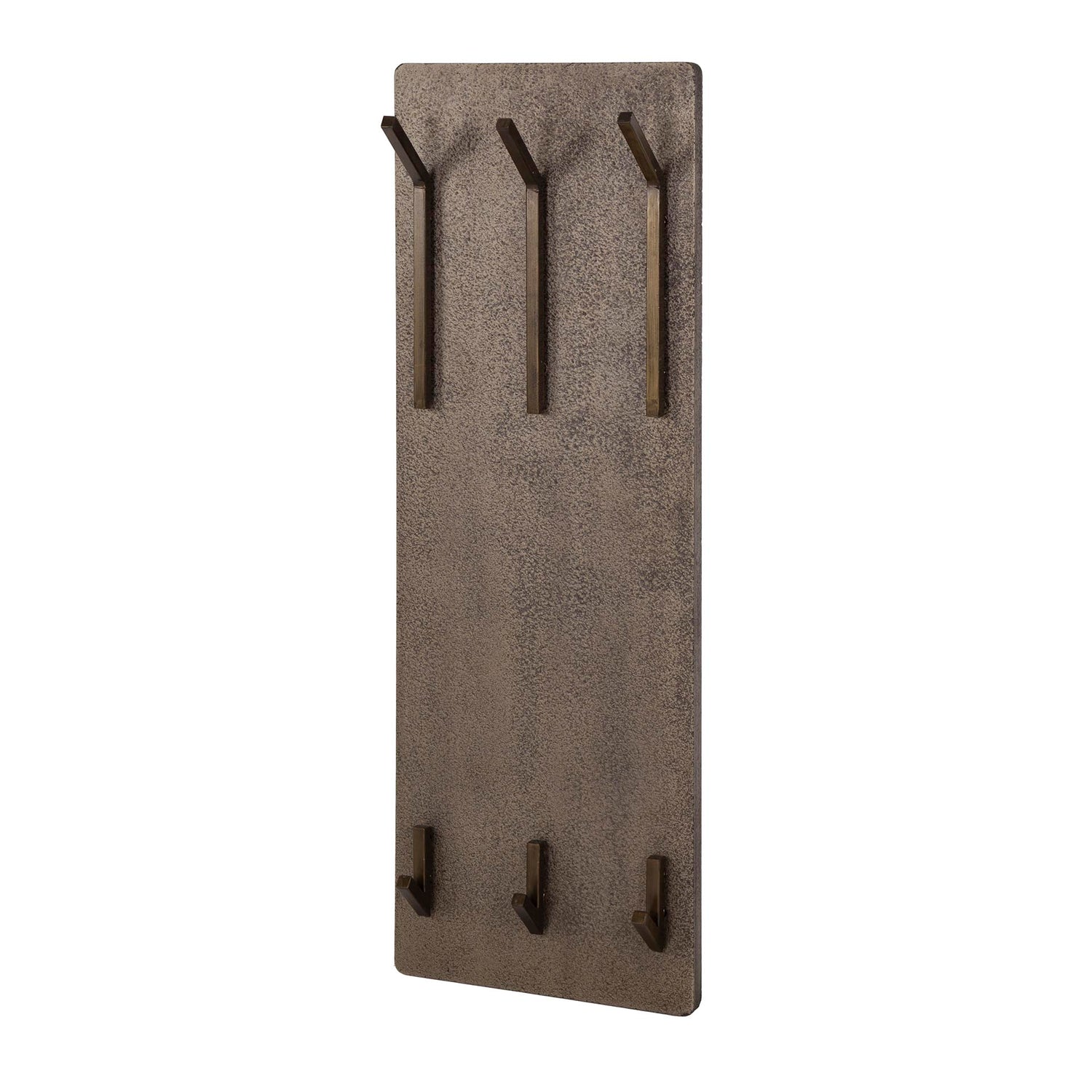 Kapstok Ferro met 6 Haken Hoog - 35x12x100 cm - Antiek - Brons