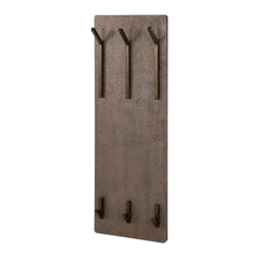 Kapstok Ferro met 6 Haken Hoog - 35x12x100 cm - Antiek - Brons