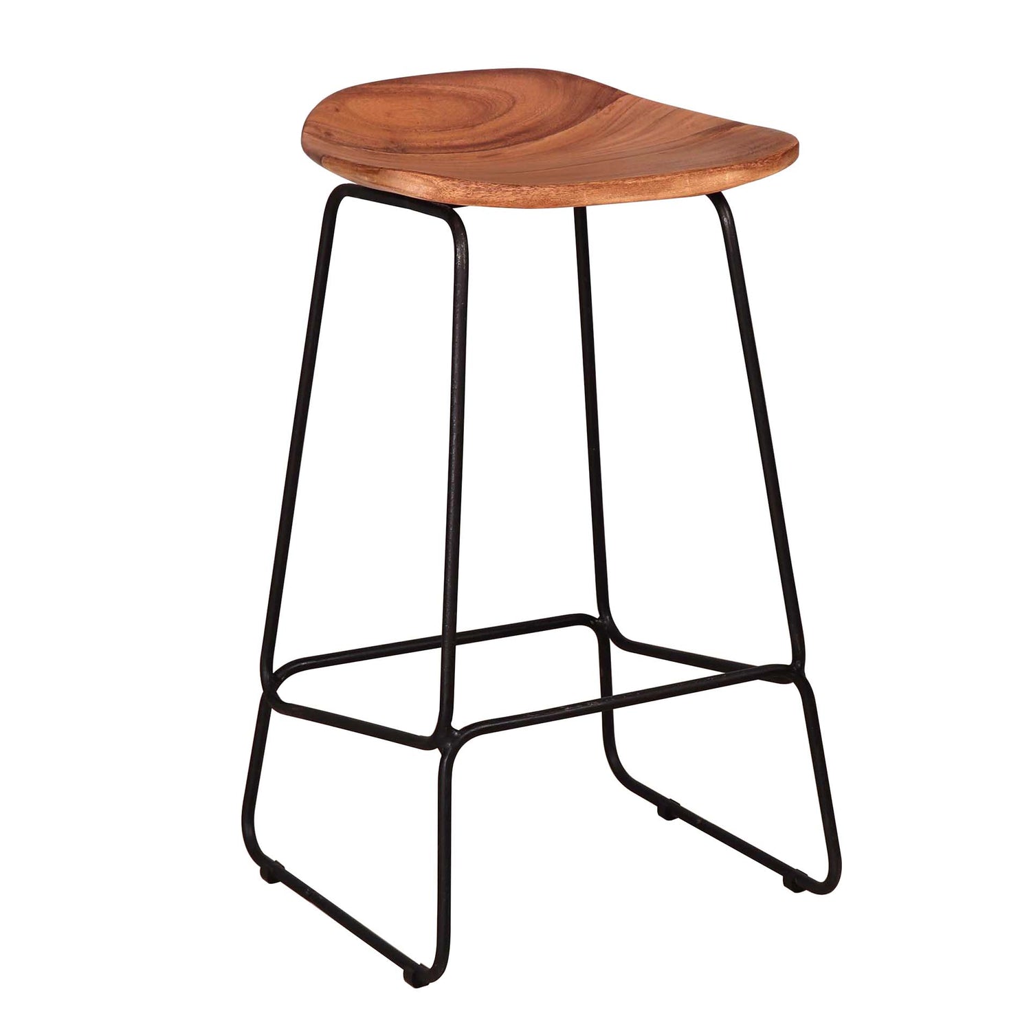 Barstoel Ergo 4 stuks - 42x40x73 cm - Naturel - Acacia