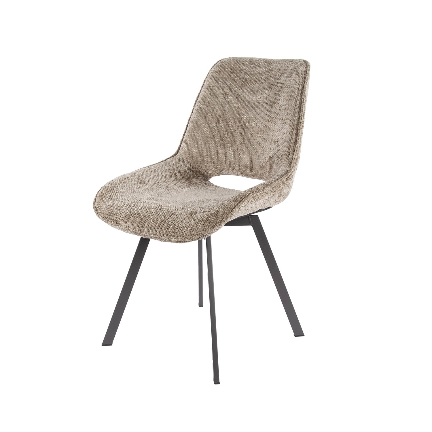 Stoel Swivel 4 stuks - 51x62x87 cm - Rich Champagne