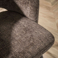 Armstoel Salon 2 stuks - 58x56x81 cm - Cargo Bruin - Tissee