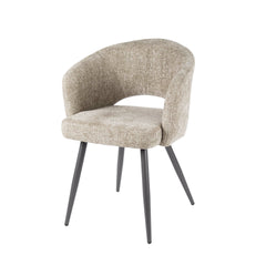 Armstoel Salon 2 stuks - 58x56x81 cm - Tissee Cargo Zandkleur